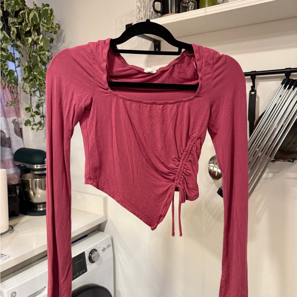 ASOS Cropped Ruched Top